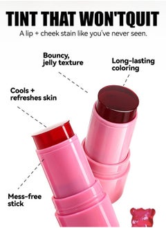Generic Jelly Lip & Cheek Tint, Cooling Water Jelly Tint, Long Lasting Buildable Multi-Use Jelly Tint Blush Stick, Natural Lip and Cheek Stain Stick 03  - Image 3