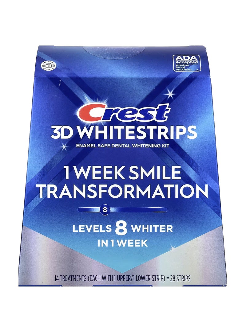 كرست مجموعة تبييض الأسنان الآمنة على المينا، 28 شريطًا
