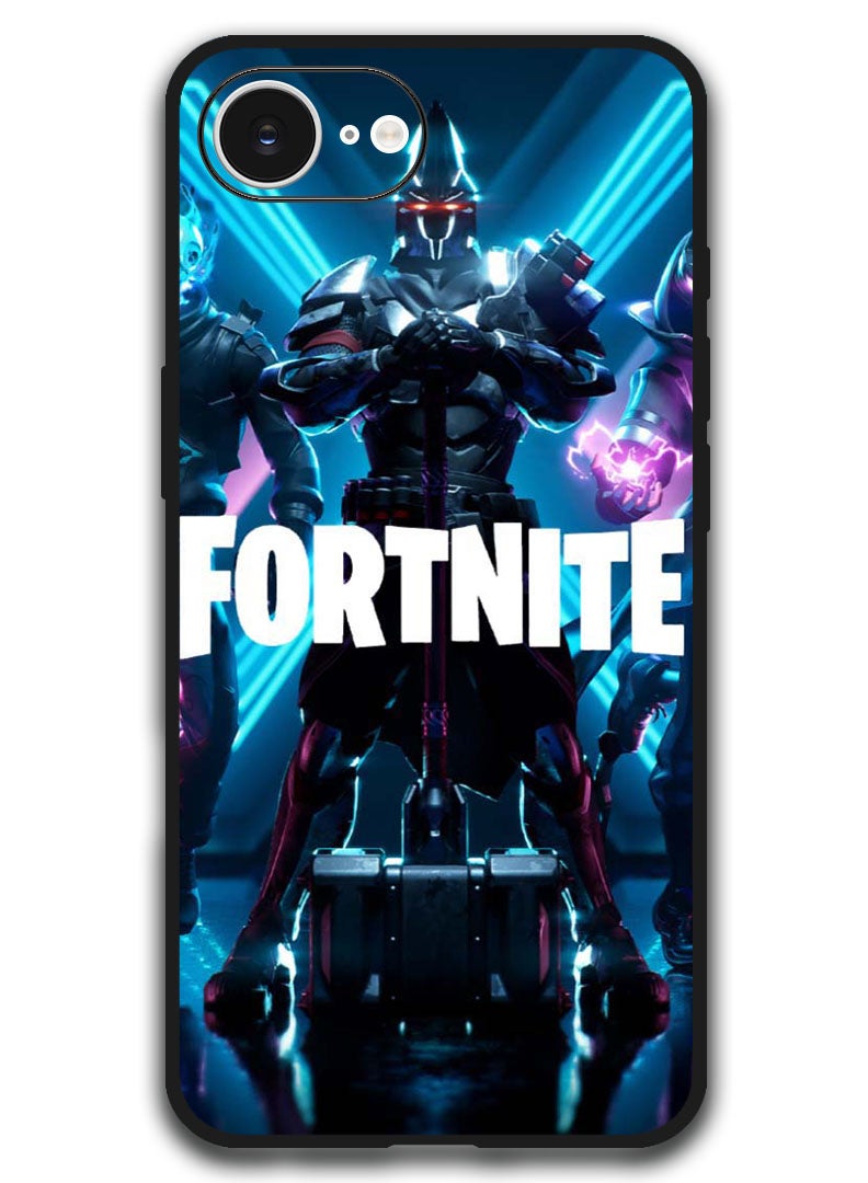 ثيودور حافظة متوافقة مع هاتف ابل ايفون 16 اي 6.1 بوصة غطاء حماية مضاد للصدمات - فورتنايت 1 - Image 1