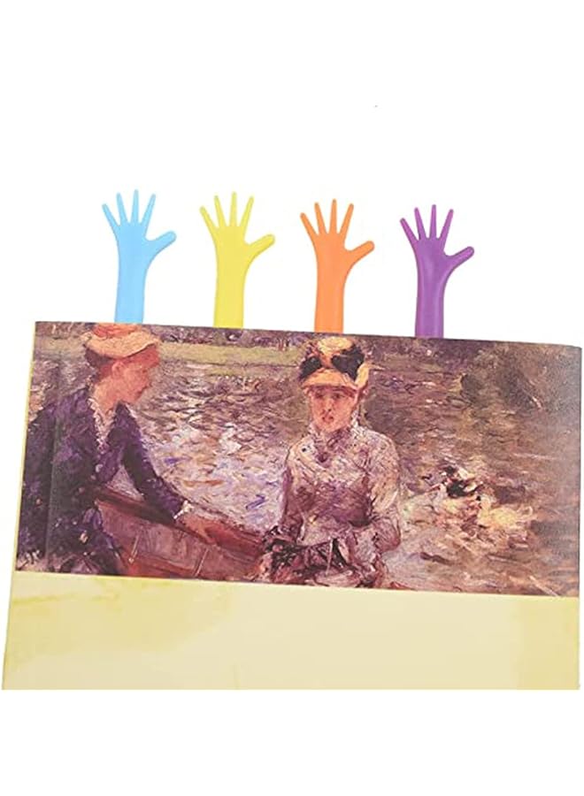 erorex Bookmarks For Books 4Pcs Funny Finger Bookmarks Plastic Books Page Markers For Men Women Kids Boys Girls Book Lovers School Office Supplies Reading Accessories - Image 2