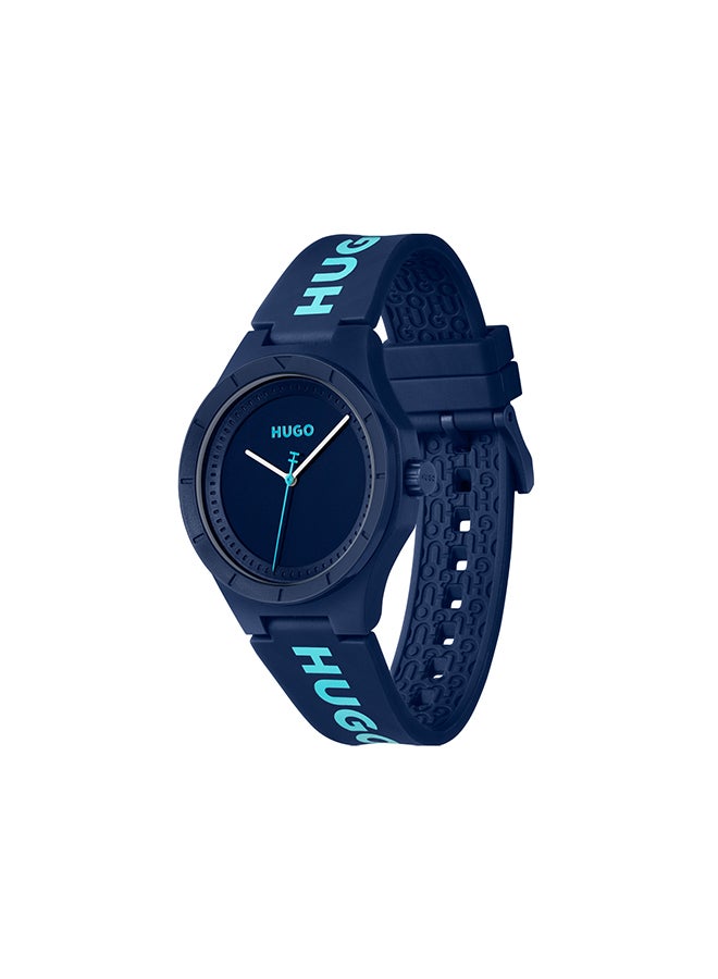 HUGO BOSS Men's Analog Round Shape Silicone Wrist Watch 1530344 - 42 Mm  - Image 2