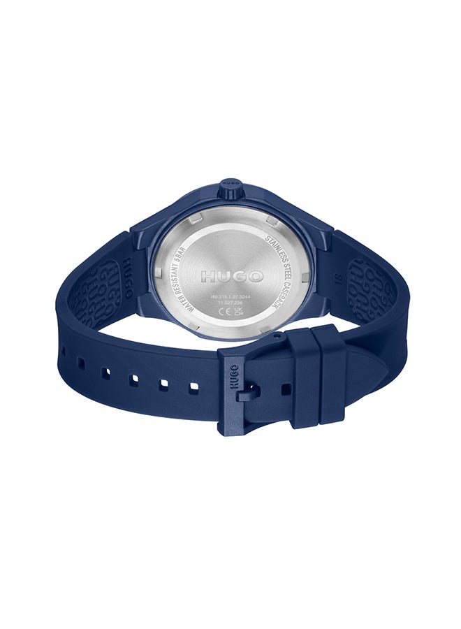 HUGO BOSS Men's Analog Round Shape Silicone Wrist Watch 1530344 - 42 Mm  - Image 3