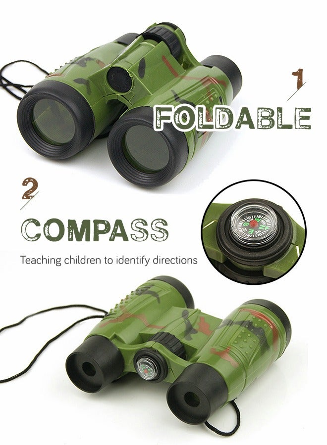 GROIC Outdoor Children's Binoculars with Compass Equipment Model Educational Toys - Image 4