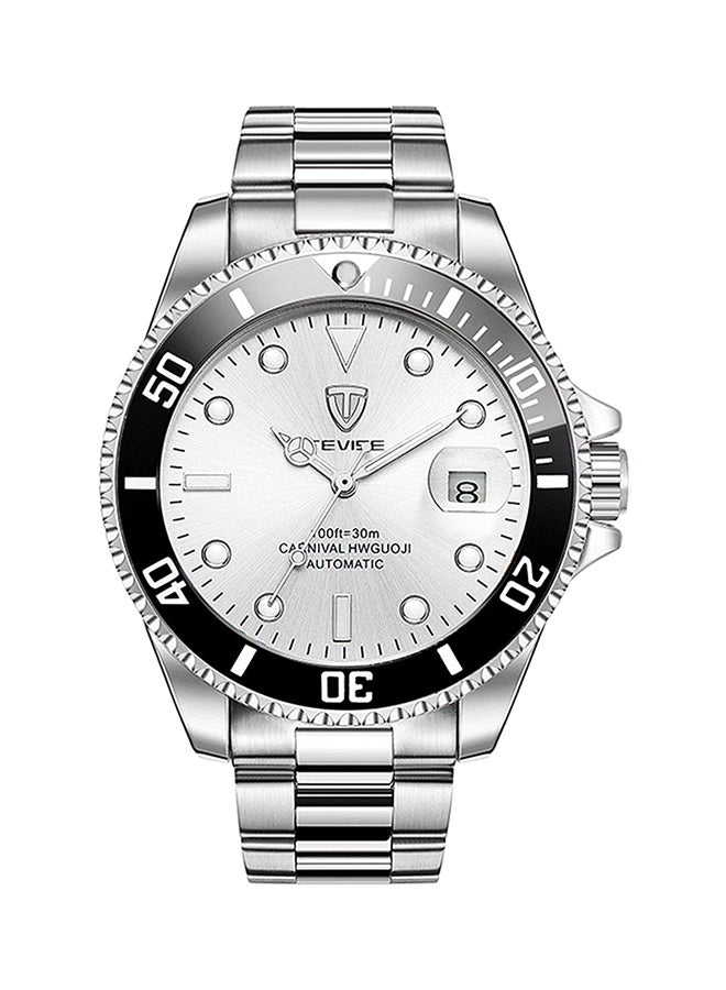 تيفيز ساعة يد بعقارب مقاومة للماء وبسوار من الستانلس ستيل طراز T801 للرجال - Image 1