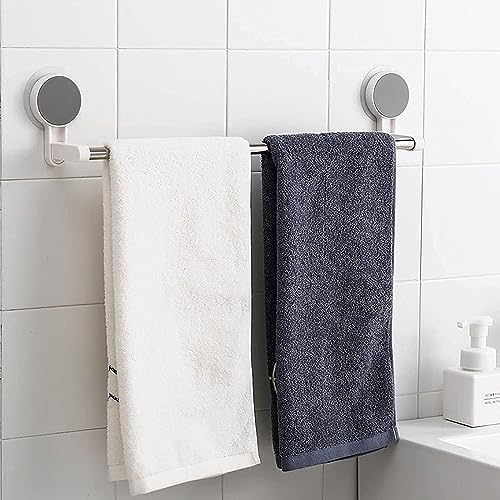 XBEY Wall Mounted Self Adhesive Magic Sticker Towel Holder in Bathroom/Towel Napkin Holder Bar for Bathroom and Kitchen/Hangers for Clothes/Towel Stand (Self-Adhesive Towel Bar) - Image 1