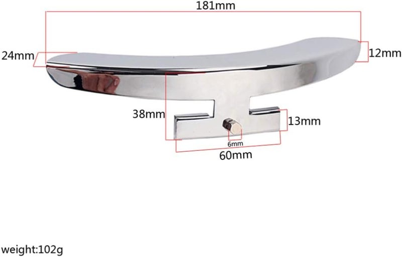 comfrt Metal Banjo Armrest Single Leg Banjo Armrest without Screws Banjo Replacement Parts (Silver) - Image 4