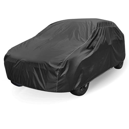 Auto Hub Car Cover Compatible with Mahindra Bolero with Mirror Pocket, Weather Proof, Triple Stitched, Bolero Car Cover- Grey - Image 1