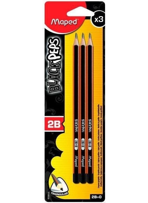 Black Peps 2b Pencil 3 Pack 850012 - pzsku/Z15D11A3A032BC38F6312Z/45/_/1731514487/8cb1c675-a517-4c43-b0a5-49ae02514d6e