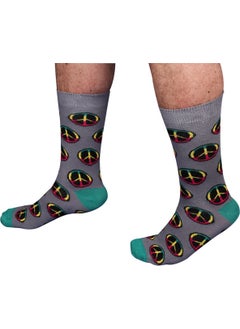 The Socks Company Peace Symbol Patterned Men's Socks  - Image 2
