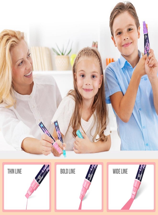 IJIANG Jumbo Chalk Markers for Chalkboard 8 Colors Liquid Chalk Markers Set Erasable Pastel 10 MM 3-In-1 Nib Pastel Chalk Pens For Auto Glass Restaurant Menus Whiteboards Windows Calendars Sign Decoration - Image 2