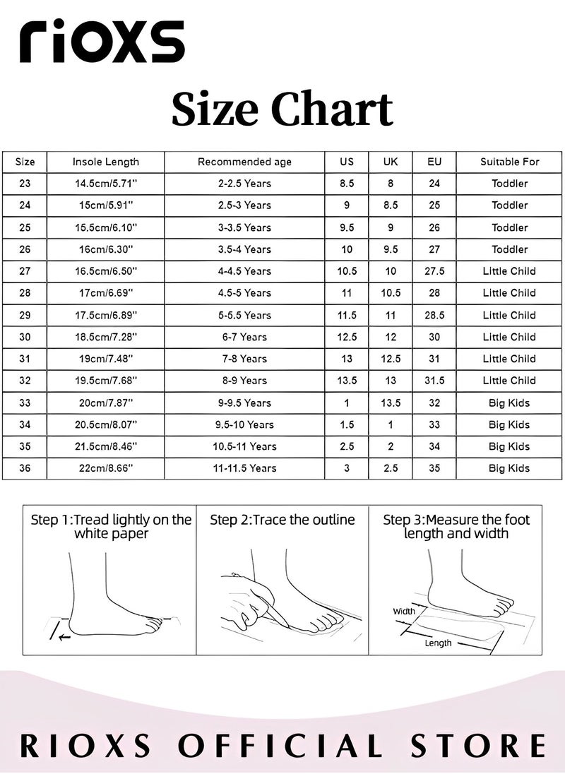 RIOXS Girls Princess Shoes Mary Jane Dance Flats Low Heel Soft Sole Shoes With Bowknot  - Image 4