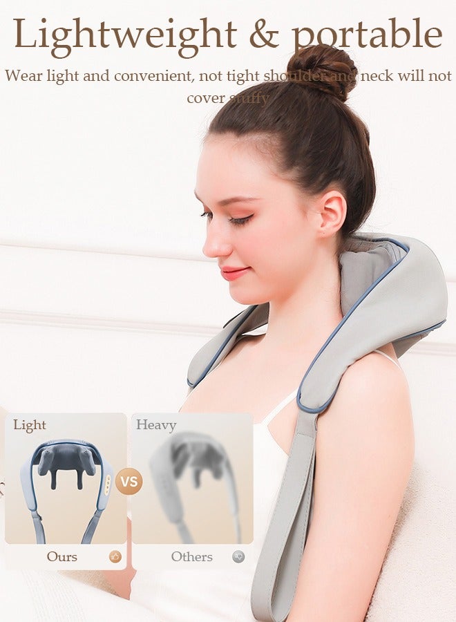DUNISO Neck Massager with Heat, Electric Massager for Neck & Shoulder Massager, Massage Pillow for Neck, Shoulder, Deep Cervical Massage at Home for Muscle Relaxation - Image 2