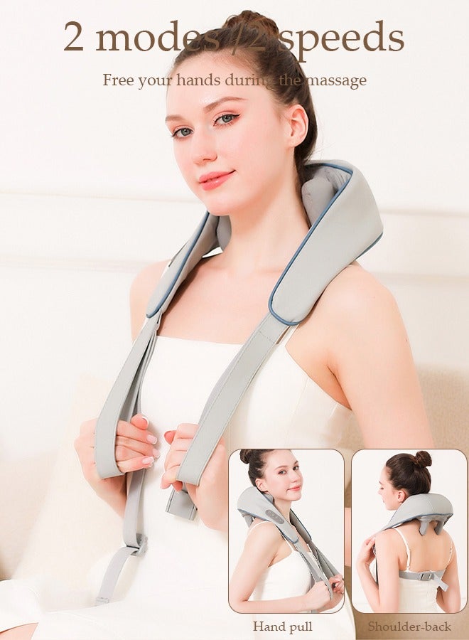 DUNISO Neck Massager with Heat, Electric Massager for Neck & Shoulder Massager, Massage Pillow for Neck, Shoulder, Deep Cervical Massage at Home for Muscle Relaxation - Image 3