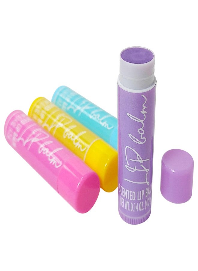LUV HER Lip Balm Set Pack of 4 - Tinted Lip Balm with Playful Colors and Flavors - Perfect Girls Makeup Accessory - Ideal for Dry Weather Protection, Ages 3+ - Image 3