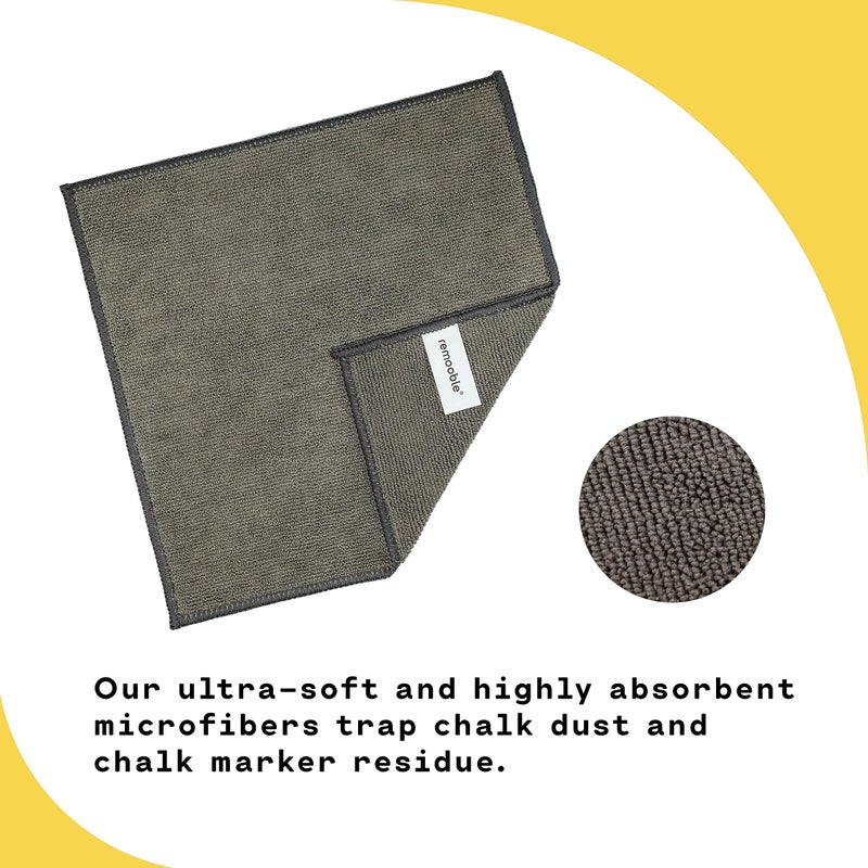 Remooble Non-toxic Chalkboard Cleaner & Microfiber Cleaning Cloth, 8 oz. - Image 4