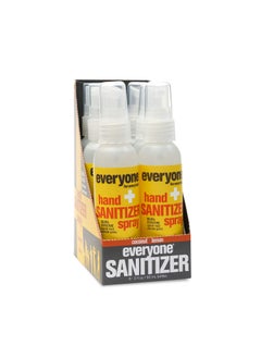 everyone for every body everyone for every body Hand Sanitizer Spray: Coconut and Lemon, Travel Size, 2 Ounce, 6 Count 