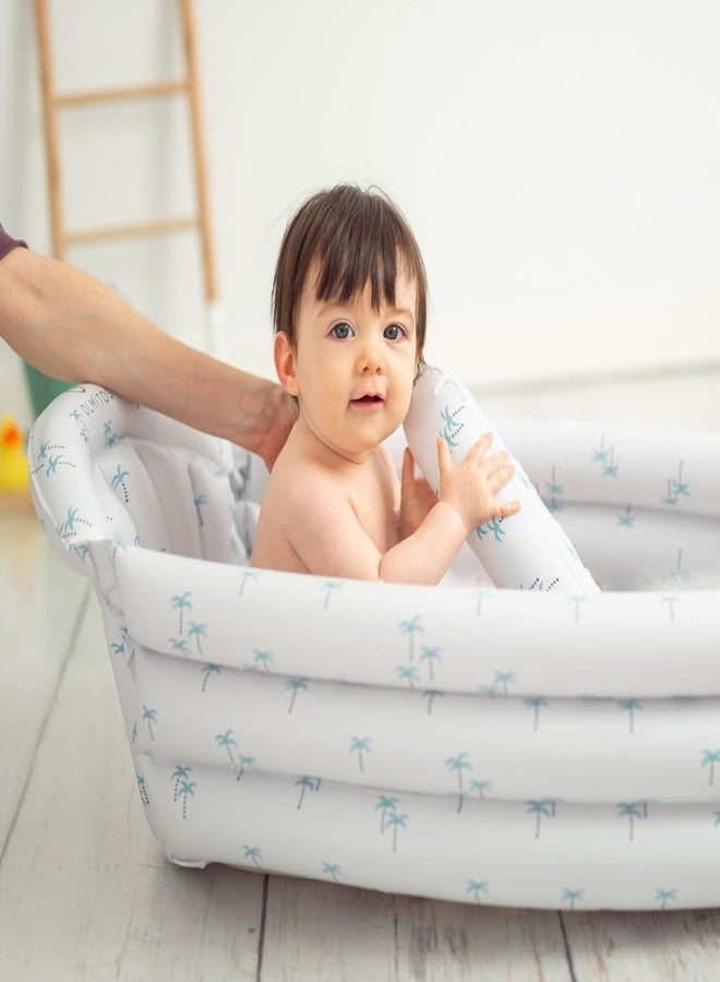 MUGATH Inflatable Baby Bath Tub,Shower Tub,Portable Toddler Bath Tub, Infant Baby Bathtub with Soft Cushion, Foldable Non-Slip Travel Baby Bath Mini Air Swimming Pool for Newborn (Many Design) - Image 5
