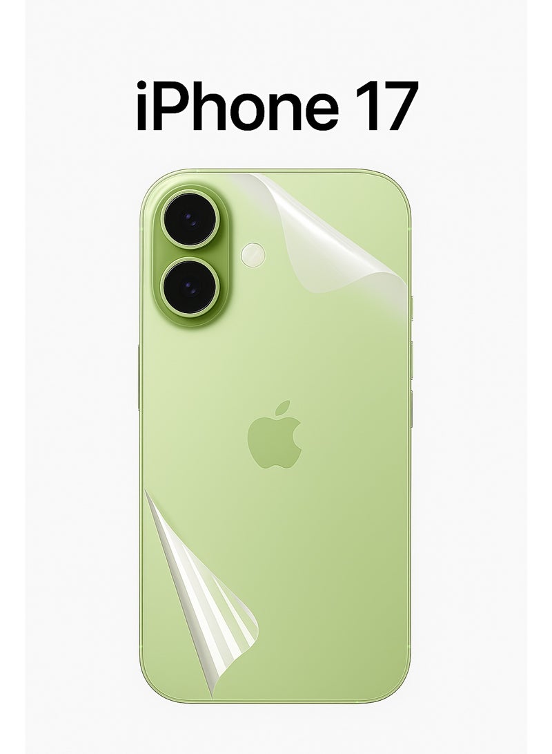 Back and Frame Screen Protector for iPhone 17 – Full protection with a smooth touch and elegant look that preserves your phone’s original design.