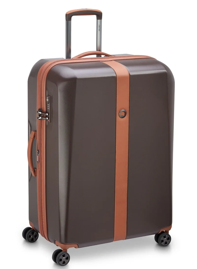 ديلسي _باريس Promenade Hard 2.0 82cm Hardcase 4 Double Wheel Expandable Check In Luggage Trolley Chocolate