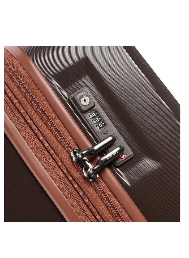 ديلسي _باريس Promenade Hard 2.0 82cm Hardcase 4 Double Wheel Expandable Check In Luggage Trolley Chocolate