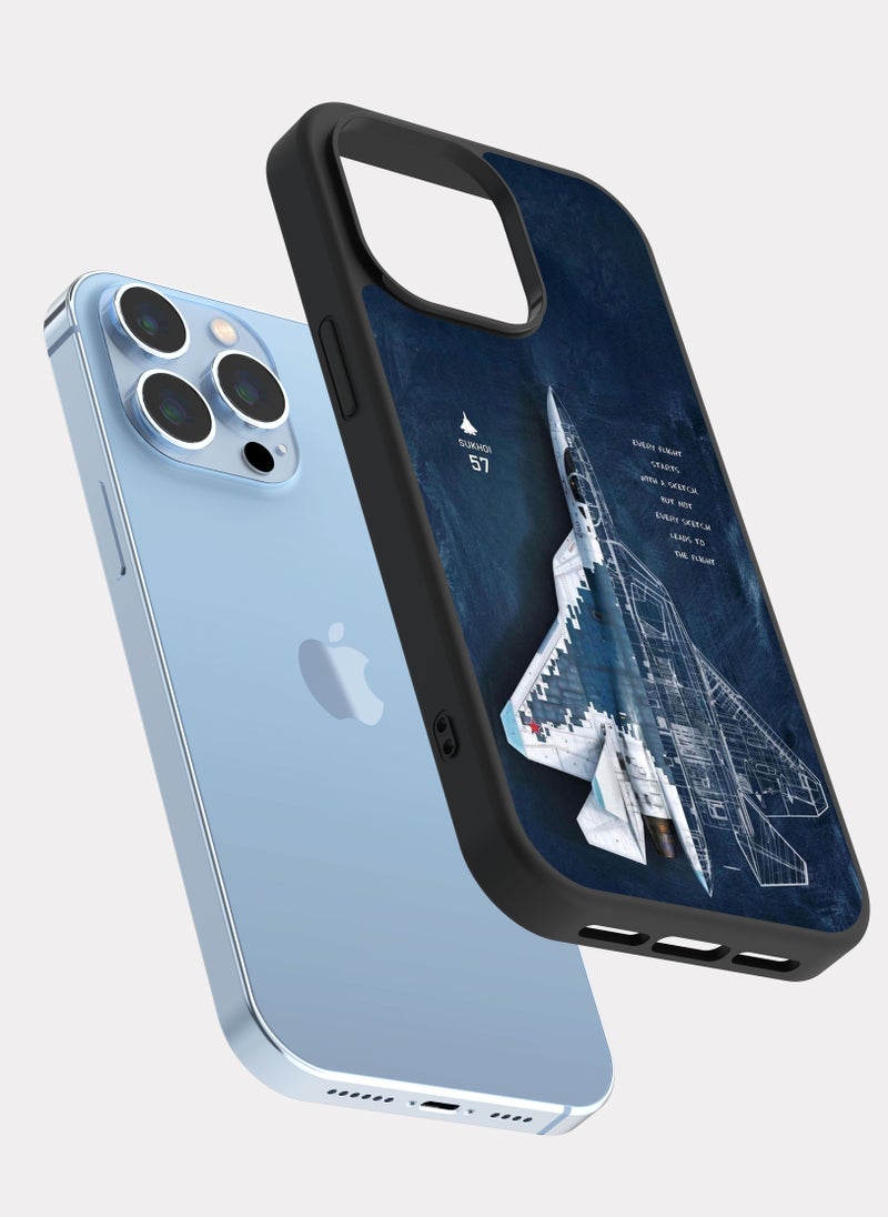 بكسلات كفر ايفون 13 برو ماكس طائرة سوخوي سو 57 الروسية نيلي - Image 2