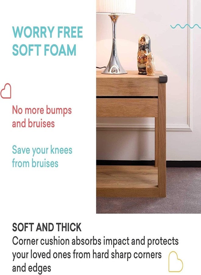 KRYLAR-8 pcs Soft Baby Proofing Corner Guards,Safety Edge Cushion Protectors, Synthetic Rubber Table & Furniture Corner Covers for Child Protection - Soft, Highly Elastic Collision Bumpers. - Image 2