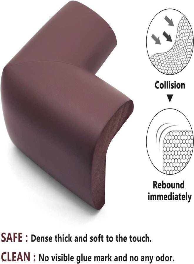 KRYLAR-8 pcs Soft Baby Proofing Corner Guards,Safety Edge Cushion Protectors, Synthetic Rubber Table & Furniture Corner Covers for Child Protection - Soft, Highly Elastic Collision Bumpers. - Image 4