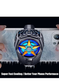 Excefore Semiconductor Phone Cooler, Phone Cooling Fan for iPhone Android Smartphones, Mobile Phone Radiator Heatsink with LED Temperature Display (Cooler Only)  - Image 4
