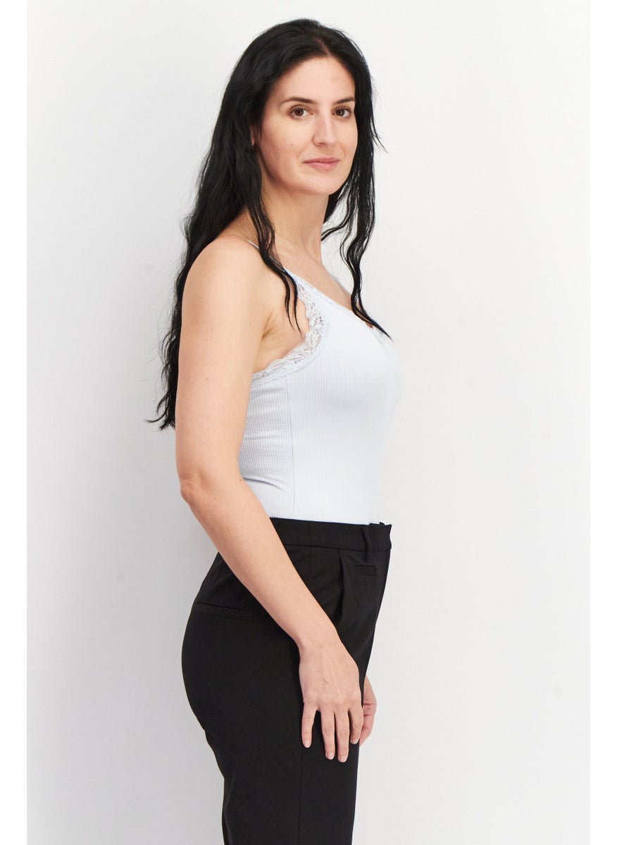 Don't Call Me Jennyfer - Women Textured Sleeveless Bodysuit, Sky Blue - Image 1