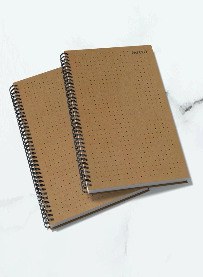 PaperO Professional A4 Dot Grid Notebook | 5MM Dot Design | A4 Size (8.5 x 11 inches) | Ideal for Architects & Designers | Kraft Cover | 100 Pages | Black - Image 5