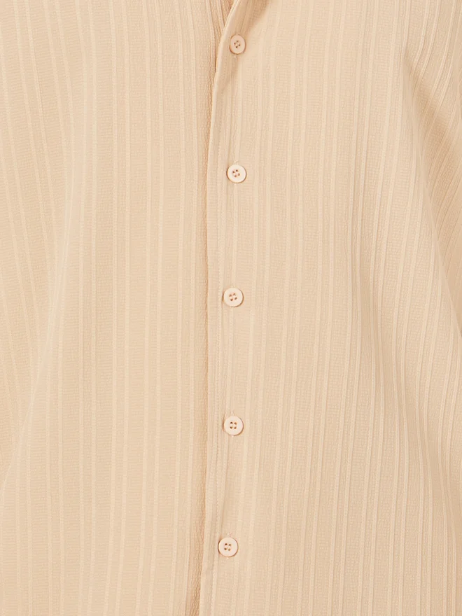 Take Two Take Two Textured Camp Collar Shirt and Pants Co-Ords