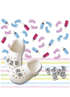KASTWAVE Shoe Decoration Charms Shoe Charms for Croc 74 Pcs Letters Numbers Shoe Double A-Z Letters & 0-9# Numbers for Bracelets Decoration for Boys and girls Teens Party Favor Birthday Gifts  - Image 3