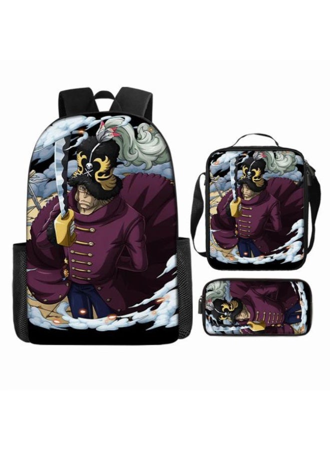 عام أحدث نموذج عالمي من الكرتون طباعة ثلاثة قطعة حقيبة مجموعة ( الطلاب ، الأطفال ، الأصدقاء ، نزهة ، تسلق الجبال ، الخ . ) - Image 4