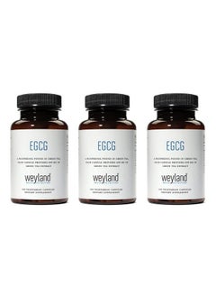 Weyland Brain Nutrition Weyland - EGCG from Green Tea Extract, 400 mg - Antioxidant Supplement - Vegan, Gluten Free - 100 Vegetarian Capsules (Pack of 3)  - Image 1