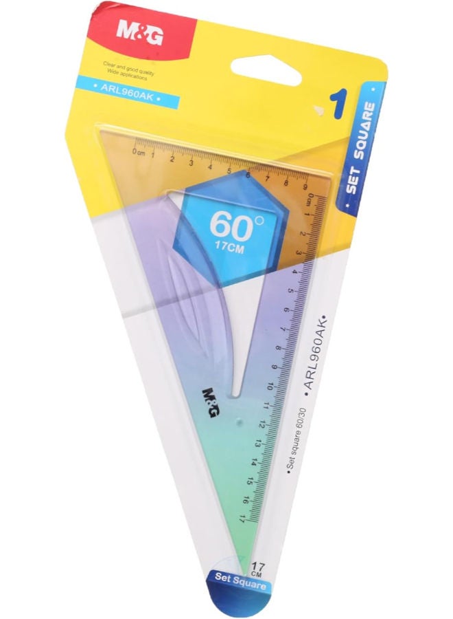 M&G Triangle Ruler, 17cm 60/30-Degree for Precision Drafting and Geometric Measurements - Image 3