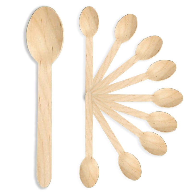 Careswipe Disposable Wooden Spoons Cutlery Set 16cm 25 Pcs - Image 5