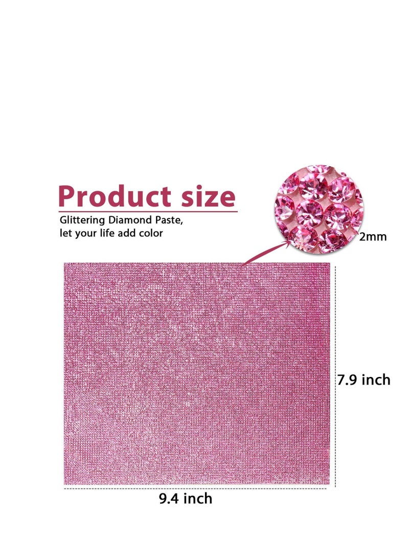 SYOSI Bling Bling Rhinestone Sheet Rhinestones Sticker DIY Car Decoration Sticker Self Adhesive Glitter Rhinestones Crystal Gem Stickers for Car Decoration - Image 3