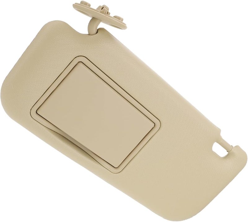 FUOYLOO Polarized Sun Visor Extension with Makeup Mirror for Driver Side Beige Auto Sun Visor Sunshade Blocker Compatible with Toyota Sedan - Image 1
