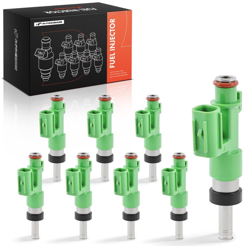 A-Premium APremium Fuel Injectors Set of 8 Compatible with Toyota Tundra 20072008 V8 57L Gas Replaces 2320909110 - Image 2