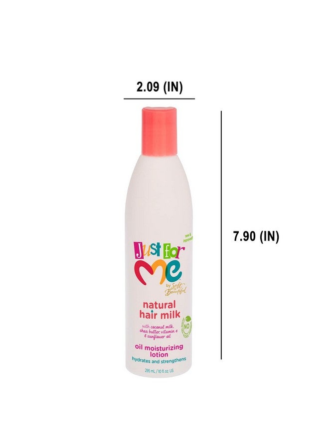 Just for Me Natural Hair Milk Lotion - Hydrates & Strengthens, Contains Coconut Milk, Shea Butter, Vitamin E, & Sunflower Oil, Lightweight Moisture, Reduces Frizz 10 oz - Image 5