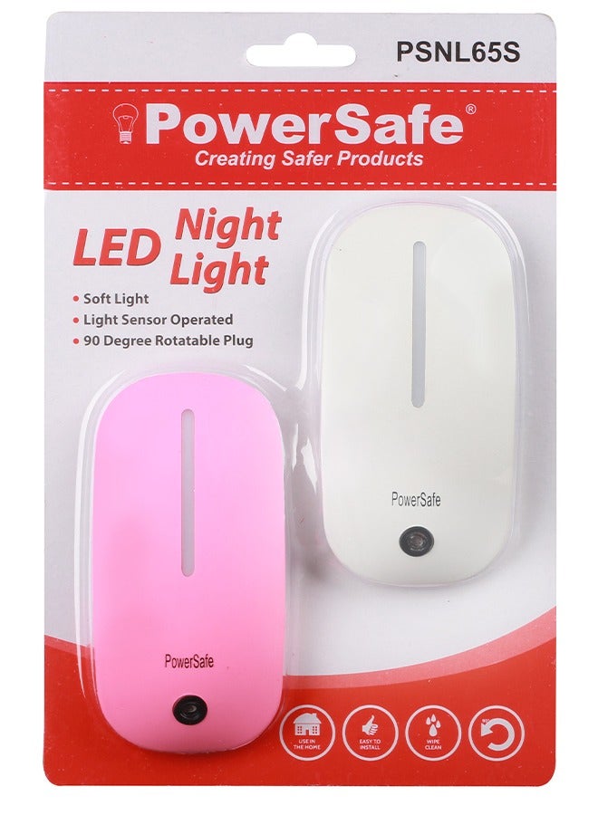 Powersafe Night Light 2pcs (Assorted Color Combination) Sensor Operated
