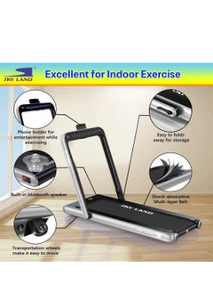 Sky Land 2-in-1 Walking Pad Treadmill | 2.25 HP Quiet Motor, Bluetooth Speaker, LED Display & Compact Foldable Running machine for Home & Office – EM-1282-G  - Image 4