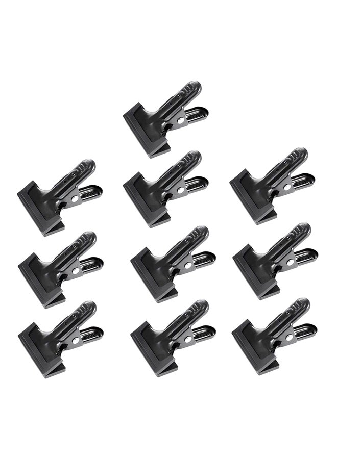 NIBEMINENT 10-Piece Muslin Spring Clamps Clips Set Black  - Image 1