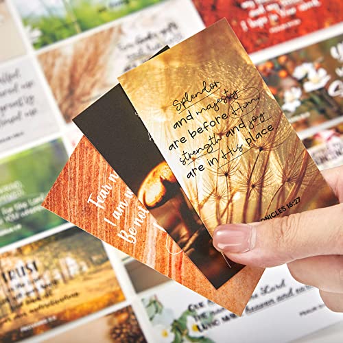 BRYTEFY 100 Earth Tone Mini Prayer Cards for Women and Men, Bulk Religious Motivational Cards with Inspirational Scripture, Bulk Inspirational Religious Christian Gifts for Women and Men - Image 3