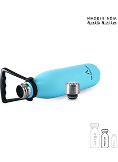Atlasware Water Bottle with a Capacity of 750 ml, Stainless Steel Water Bottle that keeps Cold for 52 Hours and Keeps Heat for 24 Hours, Sky Blue  - Image 4