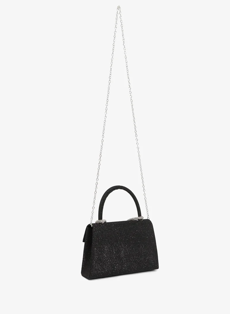 Khizana  Shimmer Diamonte Rhinestone Embellished Satchel Bag With Top Handle for Women | Best Price UAE