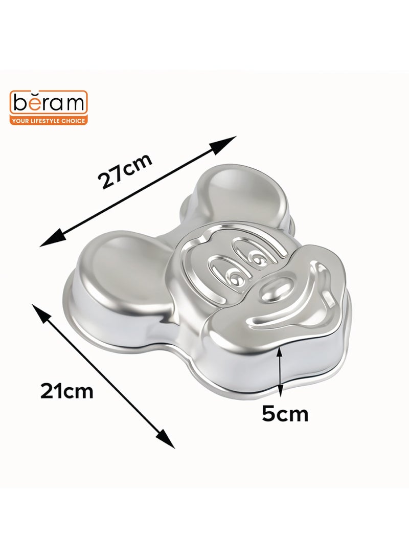 Beram Mickey Mouse Steel Cake Baking Mould – Assorted Shapes Heavy-Duty Non-Stick Bakeware for Oven Ideal for Cakes Brownies Bread & Desserts Kids Birthday Cake - Image 3