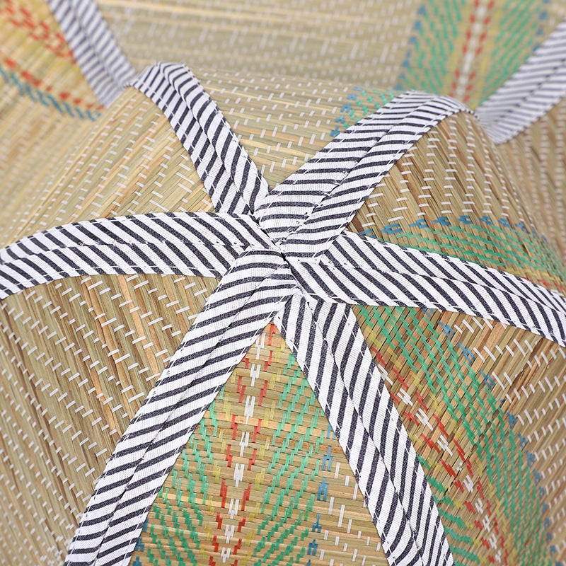 Foldable Straw Wide Brim Sun Hat - Image 2