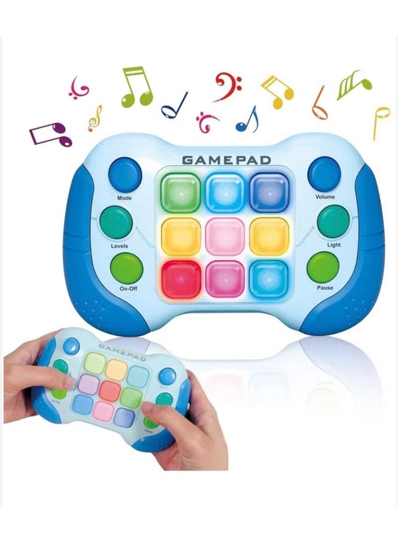 Toyland Kids Light-Up Gamepad Toy with 5 Game Modes-Quick Push Game Fidget Toys For  Kids-Blue - Image 1