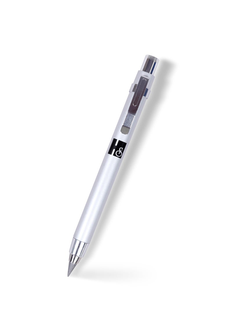 HAKIM'S HS Premium 5.6mm Lead Holder,Premium 5.6mm Pencil,All Metal Art Clutch Pencil for Drafting, Shading, Crafting, Sketching, Wood Working - Image 1